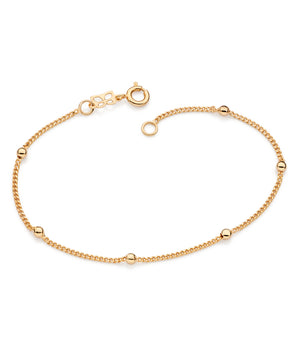 GOLD BRACELET WITH BALLS