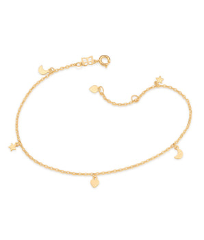 GOLD DAINTY DETAILS ANKLET