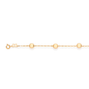 GOLD BRACELET WITH BALLS