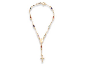 GOLD PLATED BRACELET WITH STONE