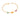GOLD PLATED KID'S BRACELET WITH STONE
