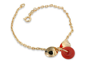 GOLD BRACELET WITH STONE