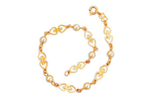 GOLD BRACELET WITH PEARL