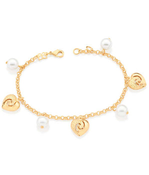 GOLD BRACELET WITH PEARL