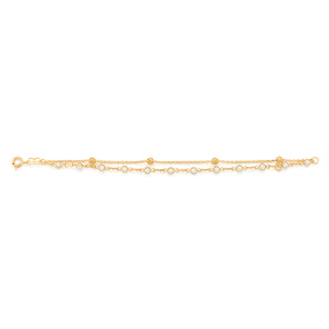 GOLD KID'S BRACELET WITH PEARL