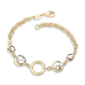 GOLD BRACELET WITH CRYSTAL