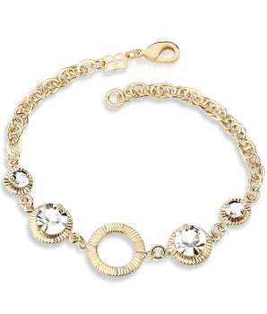 GOLD BRACELET WITH CRYSTAL