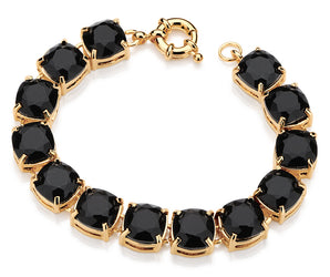 GOLD BRACELET WITH STONE