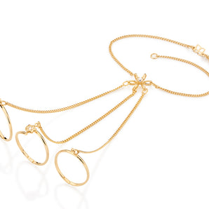 GOLD BRACELET WITH CRYSTAL