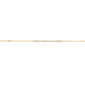 GOLD BRACELET WITH CRYSTAL