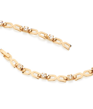 GOLD BRACELET WITH CRYSTAL