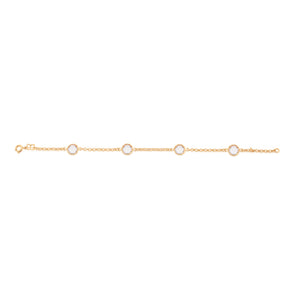 GOLD BRACELET WITH CRYSTAL