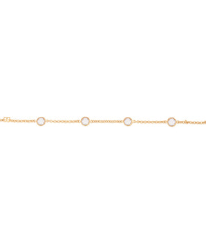 GOLD BRACELET WITH CRYSTAL