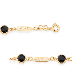 GOLD BRACELET WITH CRYSTAL