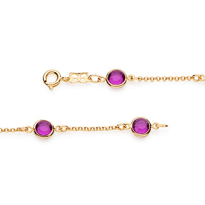 GOLD BRACELET WITH CRYSTAL