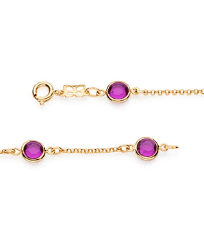 GOLD BRACELET WITH CRYSTAL