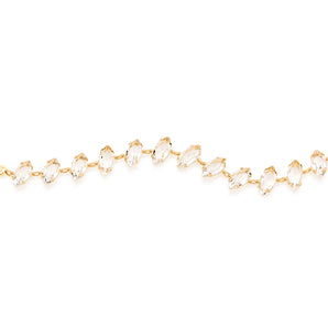 GOLD BRACELET WITH CRYSTAL