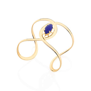 GOLD BRACELET WITH STONE