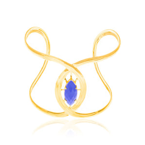 GOLD BRACELET WITH STONE