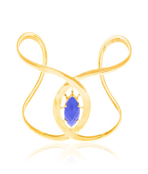 GOLD BRACELET WITH STONE