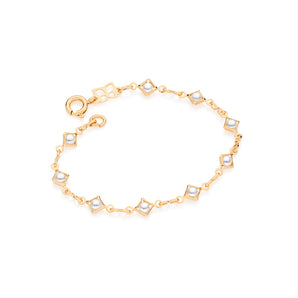 GOLD KID'S BRACELET WITH PEARL