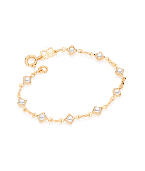 GOLD KID'S BRACELET WITH PEARL