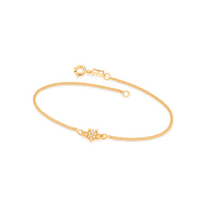 GOLD BRACELET WITH ZIRCONIA