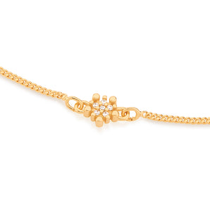 GOLD BRACELET WITH ZIRCONIA