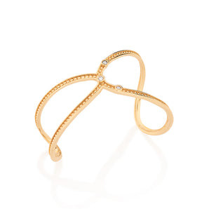 GOLD BRACELET WITH ZIRCONIA