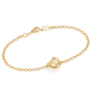 GOLD BRACELET WITH PEARL