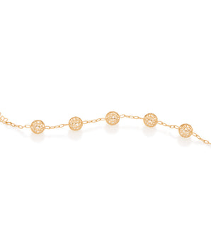 GOLD PLATED BRACELET WITH CRYSTAL