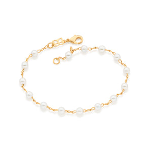 GOLD BRACELET WITH PEARL