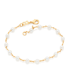 GOLD BRACELET WITH PEARL