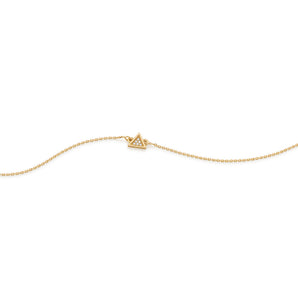 GOLD PLATED BRACELET WITH ZIRCONIA
