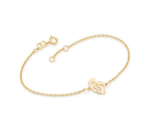 GOLD PLATED BRACELET WITH ZIRCONIA