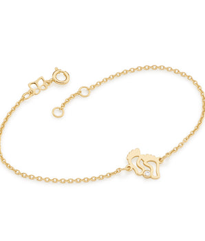 GOLD PLATED BRACELET WITH ZIRCONIA