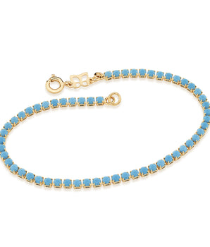 GOLD BRACELET WITH CRYSTAL