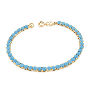 GOLD BRACELET WITH CRYSTAL