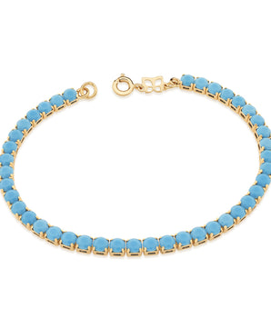 GOLD BRACELET WITH CRYSTAL