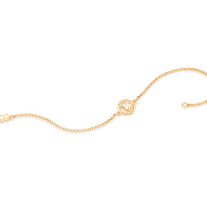 GOLD BRACELET WITH ZIRCONIA