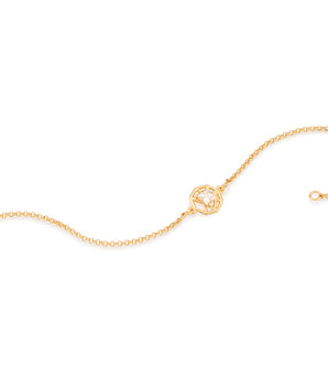 GOLD BRACELET WITH ZIRCONIA
