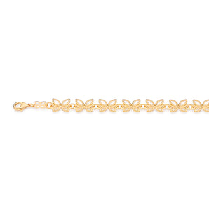 GOLD MULTI BUTTERFLY BRACELET