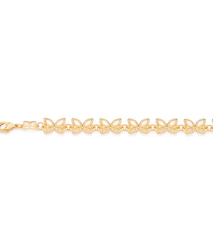 GOLD MULTI BUTTERFLY BRACELET