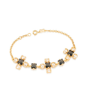 GOLD BRACELET WITH CRYSTAL