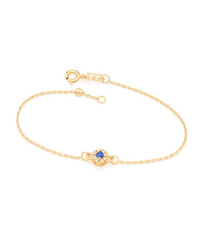GOLD BRACELET WITH ZIRCONIA