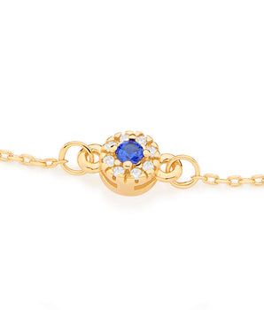 GOLD BRACELET WITH ZIRCONIA