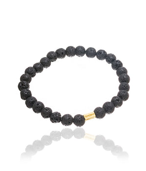 GOLD BRACELET WITH STONE
