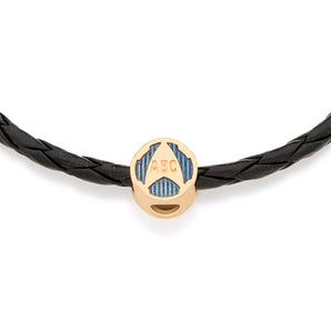 GOLD KID'S ABC LEATHER BRACELET - 14CM