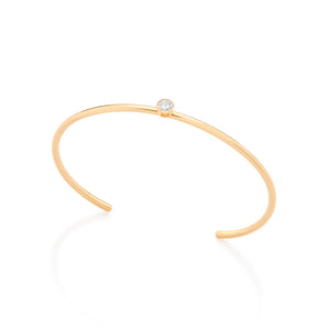 GOLD BRACELET WITH ZIRCONIA