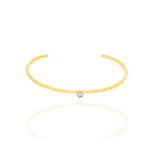 GOLD BRACELET WITH ZIRCONIA